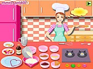 Barbie cooking Valentine blancmange online barbie játék