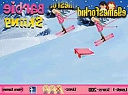 Barbie skiing game barbie játékok