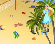 Barbie summer beach clean up barbie játékok